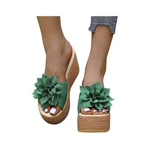 Infradito Donna Con Zeppa In Sughero - Sandali Eleganti Per Estate E Mare - Foto 12