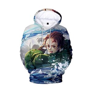 WINKEEY Demon Slayer Manga Felpa con Cappuccio Anime Nezuko Cosplay