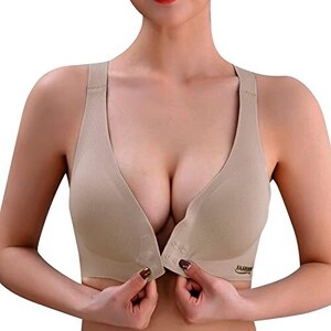DUHGBNE Reggiseno da donna con chiusura frontale, mastectomia