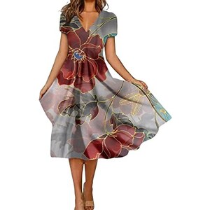 Top Estivo Elegante Aokosor Top Da Donna Estivo Con Scollo A V E Maniche A Sbuffo Maglietta Pois Donna