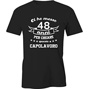 Puzzletee T-shirt Compleanno Uomo '18° Compleanno - Mi Ci Sono Voluti 18 Anni Per Essere Così Figo', Maglietta In Cotone 100% Made In Italy, Personalizzabile