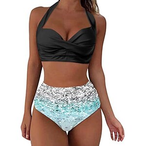 Bikini Donne CUPSHE Con Volant E Vita Alta - Costume Intero A Due Pezzi - Foto 5