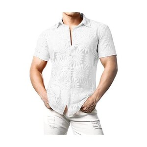Camicie a rete trasparente da uomo | Traspirante e confortevole