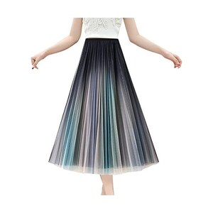 Gonna Longuette Donna In Poliestere - Stile Skater Con Vita Alta - Foto 4