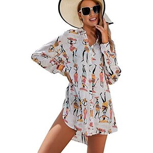 Abito Caftano Boho Taglie Forti Caftano Maxi Donna Boho Chic - Vestito Lungo Sciolto Per Spiaggia, Taglie Forti, Maniche Kimono, Stampa Floreale Caftano Estivo Stampa Floreale