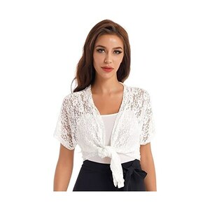 Bolero Donna Bolero Chiffon Donna Elegante Coprispalle Leggero