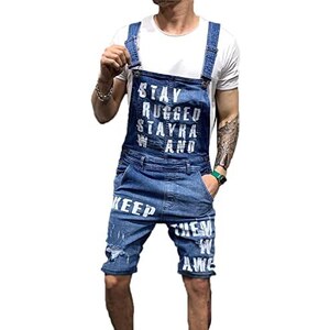 Salopette Homme Denim Baggy – Coupe Ample Vintage Multi-Poches – Salopette Décontractée Jeans Oversize S-5XL