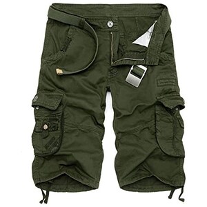 Pantaloncini Cargo Camo Shorts Sportivi Estivi Casual Pantaloni Corti Da Lavoro Tattici Coulisse Militari Pantaloncini In Vita Trekking Elasticizzato Bermuda Eleganti Con Multi-Tasca Da Corsa