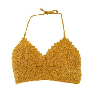 GURU SHOP Batik Hippie - Minigonna estiva, a punta, a fascia, da