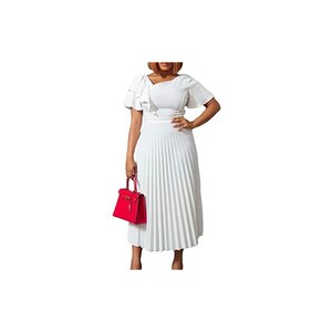 Snovoer Abito estivo da donna, elegante, lunghezza al ginocchio