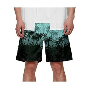 Pantaloncini Da Spiaggia Da Uomo Stile Hawaiano Tiki Da - Foto 9