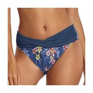 SHEKINI Donna Moda Sexy Pezzo sotto Bikini Bottom Pantaloni Nuoto Brasiliana Bikini Costumi da Bagno Vita Bassa Costume Tanga Culotte Slip Mare(M,Nero