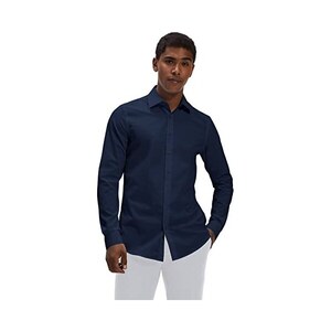 Michael Kors Camicia MD0MD90425 Blu scuro Slim Fit