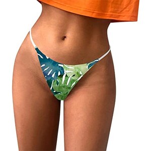 Mutandine Donna In Raso Tocco Seta: Tanga Con Fiocchi E Pizzo, Fantasia Plaid Sissy - Foto 4