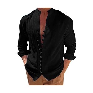 Camicia In Lino Con Colletto 6604 Bordeaux Prezzo 0,00&euro; - Estasi Fashion