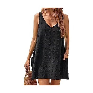 T-shirt altalena Casual estiva da donna abi copricostume da spiaggia con tasche Plus Size abo t-shirt allentato vestidos largos  200000345