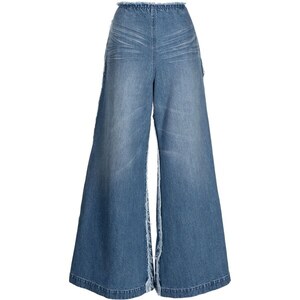 Pantaloni Svasati In Tessuto Di Fibre Riciclate - Blu | 's® IT