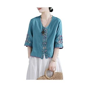 JOGAL - Camicia da uomo Regular Fit con stampa floreale, a maniche lunghe, Button Down, per il tempo libero, S