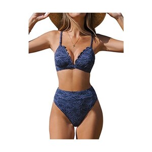 Bikini Donne CUPSHE Con Volant E Vita Alta - Costume Intero A Due Pezzi - Foto 2