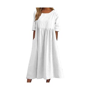 Avondii Abito A Tunica Floreale Da Donna, Abito Estivo Da Donna, Sexy, Con Scollo A V, Per Il Tempo Libero Blu M 125172428 - Foto 8