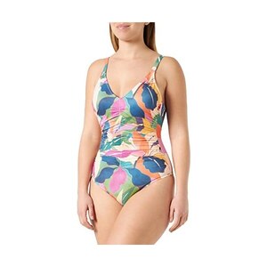 Triumph Summer Allure Op 01 Costume Da Bagno One Piece, Multicolore (White-Dark Combination), 50 Donna - 5