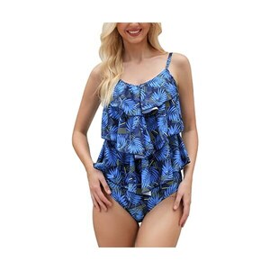 Octopus Estate 2021 - Tankini Da Donna Con Effetto Nascondi Pancia E Push Up Costume Da Bagno F5480 Tankini Nero Hot Pants Sw 44 103665856