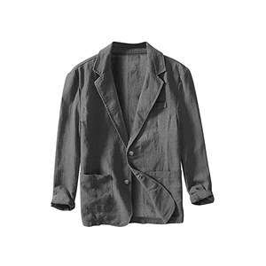 Giacca Uomo In Lino Estiva - Blazer Leggero Con Due Bottoni Per Tempo Libero - Foto 9