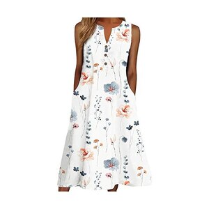 Missufe Top Estivo Donna Senza Maniche Con Scollo A V A Righe - Leggero E Fluido, Casual, Taglie Regolari, Vari Colori - 5