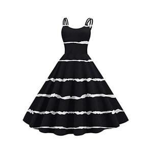 Abito Lungo Maxi Donna Boho Paisley - Stampa Cachemire, Senza Maniche Con Volant - Floerns, Taglie S-XL