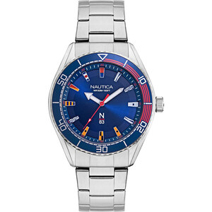 Nautica Montre décontractée NAPKBS227, Bleu, Casual