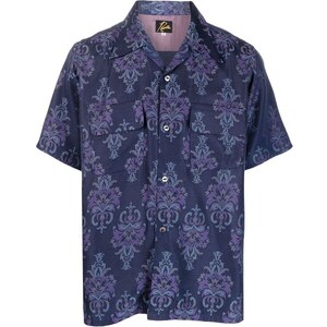 Camicia Uomo Cromoncent A Quadri Buffalo Maniche Corte, Blu Reale, Taglia XL