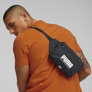 PITBULL Marsupio Uomo - Nero New Logo, Tessuto Resistente, Cerniere YKK, Cintura Regolabile, 12.5x25x5 Cm
