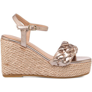 Sandali Con Zeppa Steve Madden Juniper Per Donna - Oro E Multicolore, Decorati Con Perle - Tacco Comodo, Look Chic - Taglia 38 EU