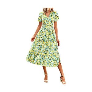 GRACE KARIN Vestito Cerimonia Donna Elegante A Manica Corta A Tinta Unita Vita Alta Sexy Alla Moda Nero Xxl 118207624 - 9
