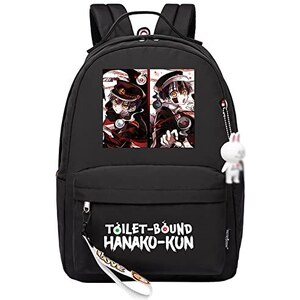 Roffatide Anime Death Note Zaino Luminoso Stampato Bookbag Zaini Borse per PC Portatili Zaino Cosplay Daypack Nero