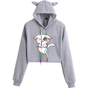 Felpa Con Cappuccio Spy X Family Con Orecchie Di Gatto, Unisex