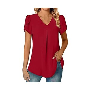 Maglietta Di Velluto Elegante Donna – Scollo A V, Manica Lunga, Curvy, Per Cerimonie, Feste E Capodanno
