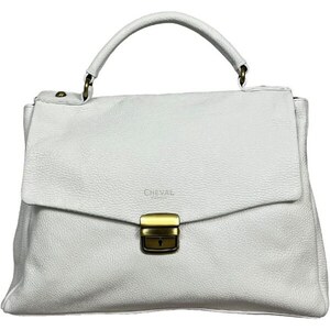 Borsa A Mano Cheval Firenze Alfa In Vera Pelle — Made In Italy, Elegante E Spaziosa
