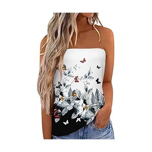 T-shirt donna con stampa sulle spalle
