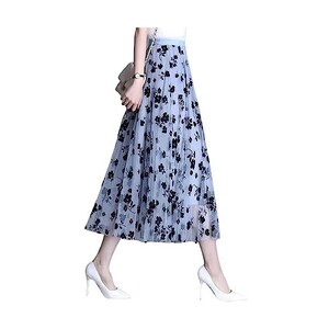 Gonna Lunga Asimmetrica A Vita Alta Donna – Modello Morbido E Legero – Perfetta Per Estate, Spiaggia, Vacanze E Ufficio - 4