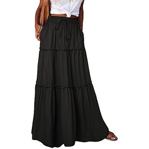 Gonna A Quadri Donna Vita Alta – Modello A-Linea Midi In Tessuto Morbido, Autunno Inverno, Colore Quadrettato, Elegante E Casual