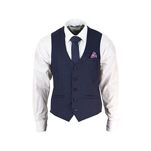 Gilet Uomo In Tweed A Spina Di Pesce &ndash; Yiaisafa, Vintage, Lana, Personalizzabile, Taglie 36-55