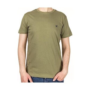 T- Shirt Basic Uomo In Cotone Elastico Blu Avion Slim Fit Girocollo Con Cucitura In Tinta Made In Italy - Foto 7