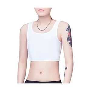 Petto Binder Gilet In Cotone BaronHong - Canotta Per Tomboy, Lesbiche, Trans FTM, Taglie S-XXXXXL (Circonferenza Petto 75-115 Cm)