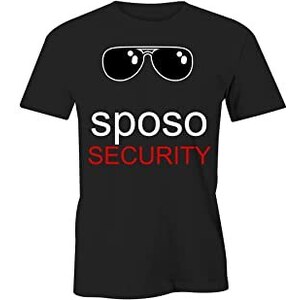 T-shirt Uomo Addio Al Celibato, Nera, Stampa Divertente 'Sposo' E 'Testimone', Extreme
