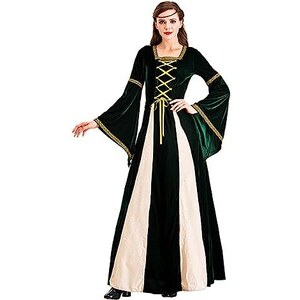 Abito unico da donna gotico vittoriano rinascimentale strega costume