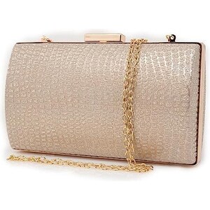 Pochette Glitter Donna Elegante Per Cerimonie - Borsetta Da Sera Con Tracolla Rimovibile - Foto 14