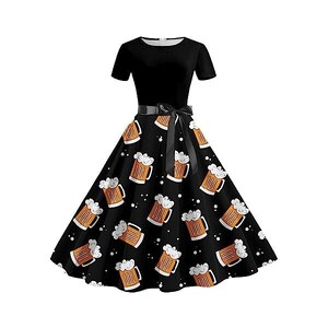 Gonna Rockabilly Anni '50 | Motivo Floreale | Vita Alta | Stile Vintage - Foto 4