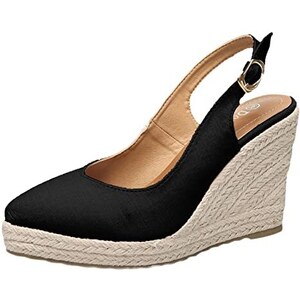 Baiomawzh Donna Zeppe Espadrillas Punta Chiusa Sandali Cena Festa