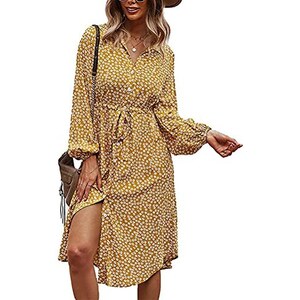 Sunnyuk Abito Donna Sexy Mare Vestito Elegante dall'oscillazione della